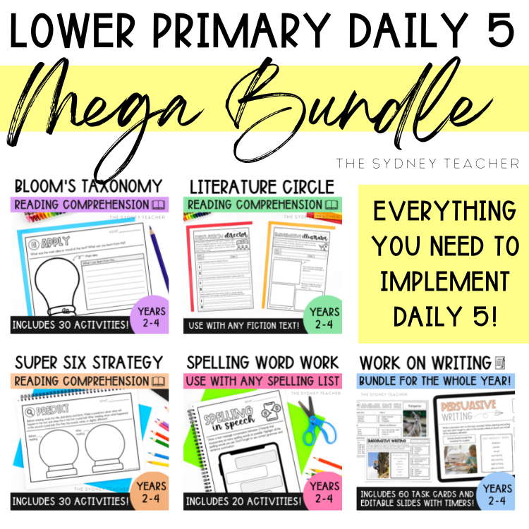 Daily 5 MEGA Bundle for Lower Primary - The Sydney Teacher