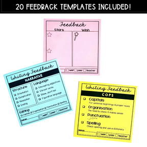 Feedback 'Post It' Pack (for sticky notes) - The Sydney Teacher