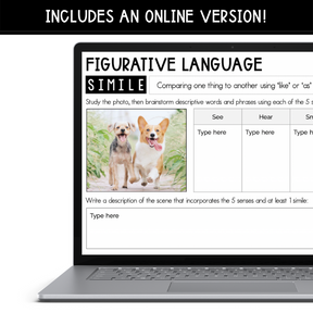 Figurative Language Task Cards - The Sydney Teacher