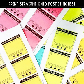 Learning Target 'Post It' Pack (for sticky notes) - The Sydney Teacher