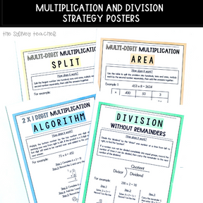 Multi-Digit Multiplication and Division Pack - The Sydney Teacher