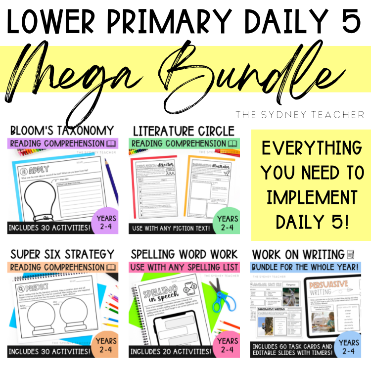 Daily 5 MEGA Bundle for Lower Primary