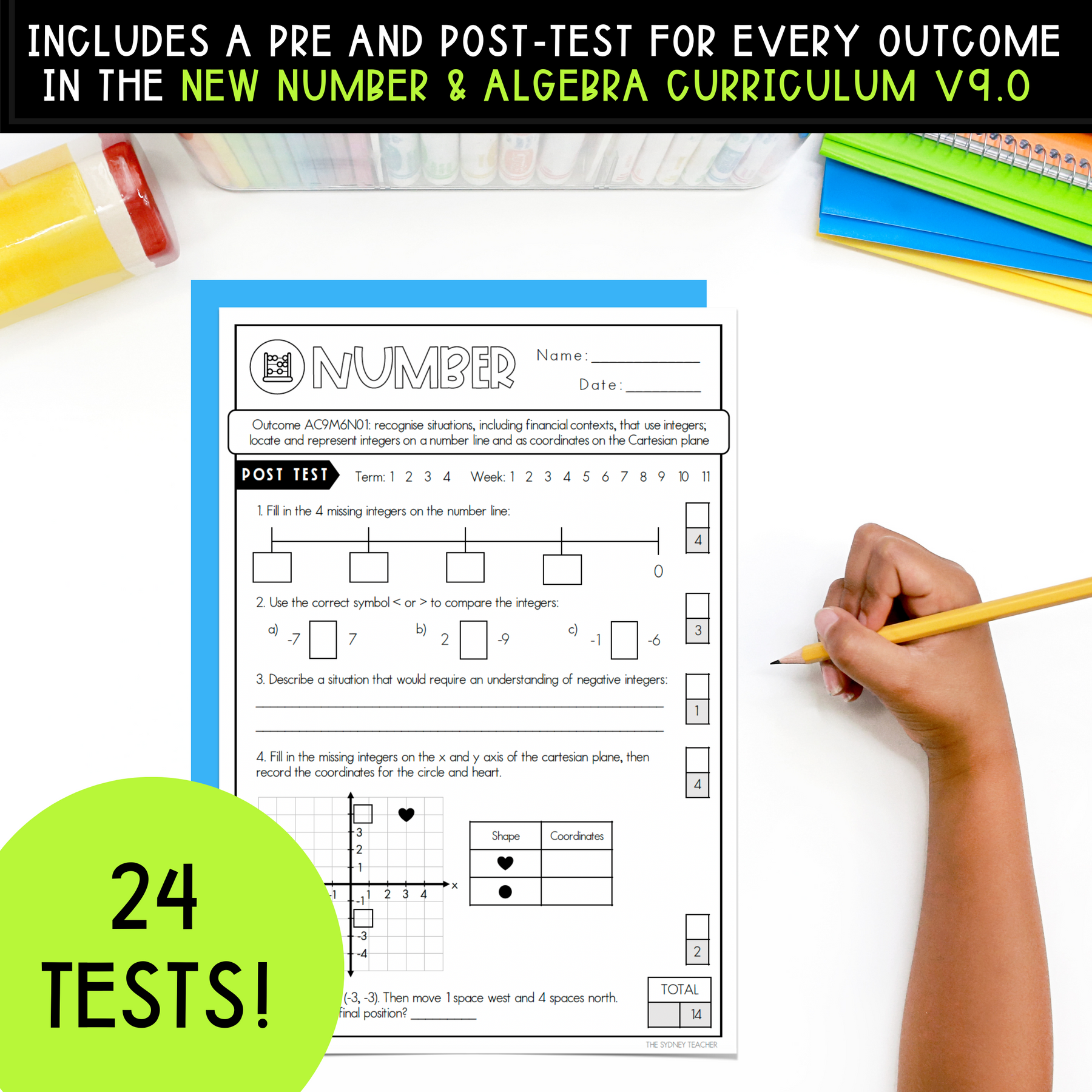 Year 6 Number & Algebra Test Pack - The Sydney Teacher