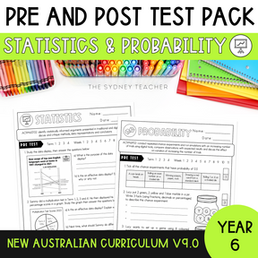 Year 6 Statistics & Probability Test Pack - The Sydney Teacher