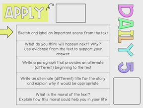 Upper Primary Bloom's Taxonomy Comprehension Questions - Use with ANY text!